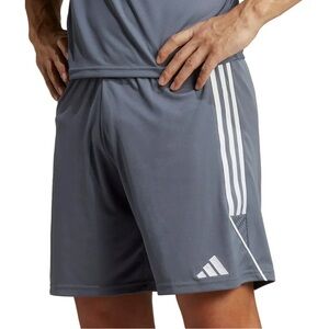 Set of 3 - Adidas Men’s Trio 23 Performance Shorts Grey and White Size Medium M